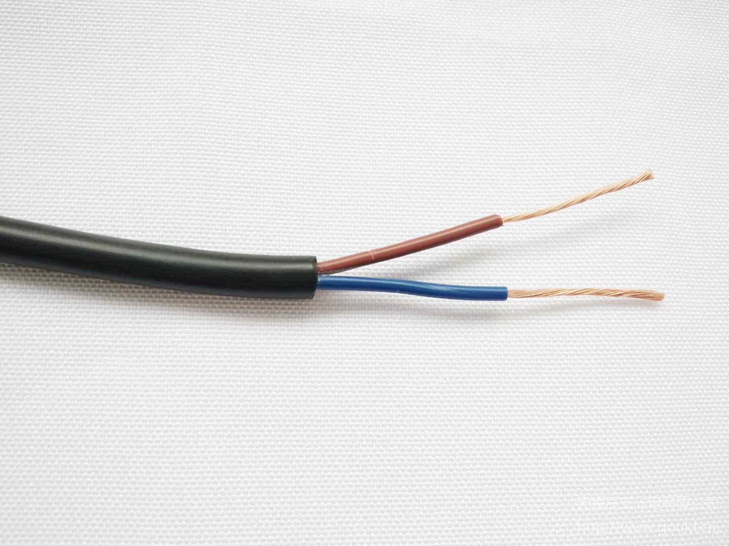 辰安电缆|铜芯聚氯乙烯绝缘软护套电线rvv